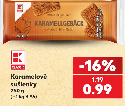 K-Classic karamelové sušienky