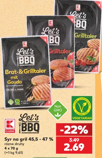 Let's BBQ syr na gril a Brat-&-Grilltaler mit Gouda, rôzne druhy