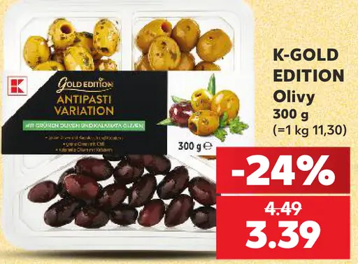 K-Gold Edition antipasti olivy