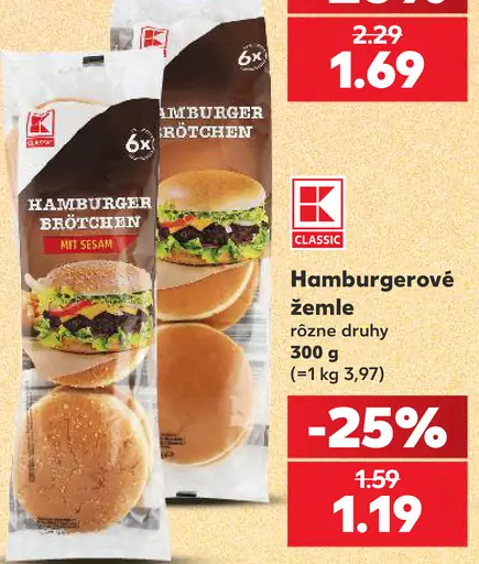 K-Classic Hamburgerové žemle