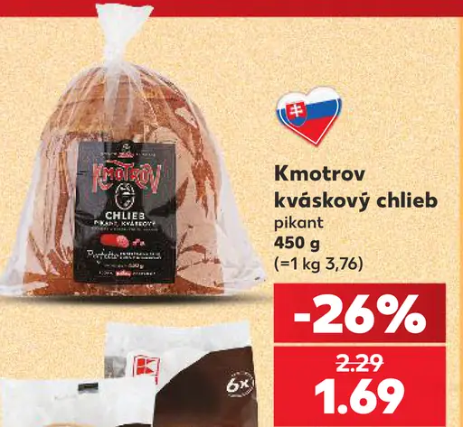 Kmotrov kváskový chlieb pikant