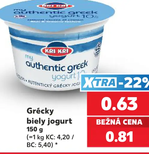 Kri Kri Grécky biely jogurt