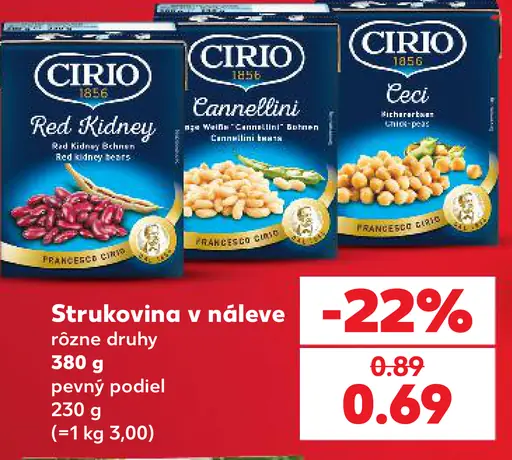 Cirio strukovina v náleve Red Kidney