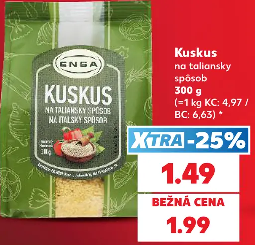 Ensa kuskus na taliansky spôsob