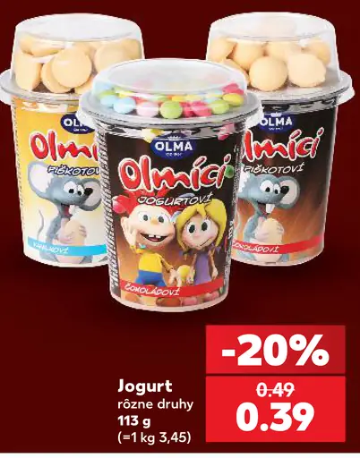 Olma Jogurt Rôzne druhy