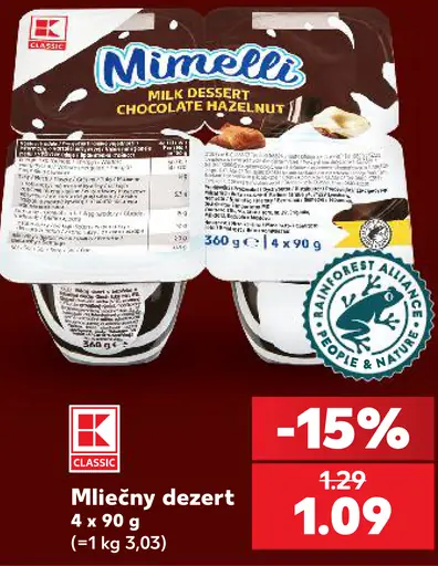 K-Classic Mliečny dezert