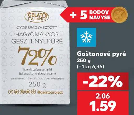Gelato project gaštanové pyré