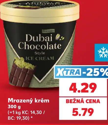 Dubai Chocolate Style mrazený krém