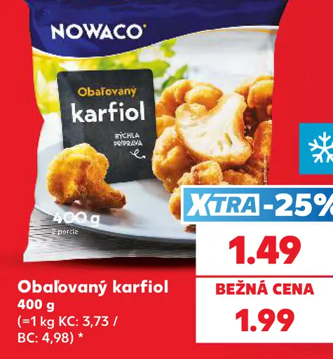 Nowaco Obaľovaný karfiol