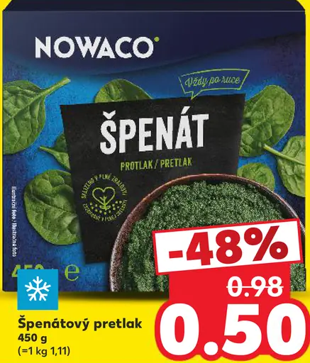 Nowaco špenátový pretlak