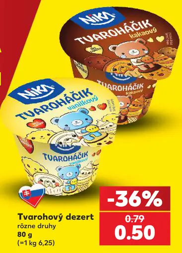 Kimi Tvaroháčik tvarohový dezert