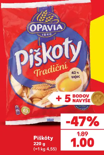 Opavia Piškóty tradiční