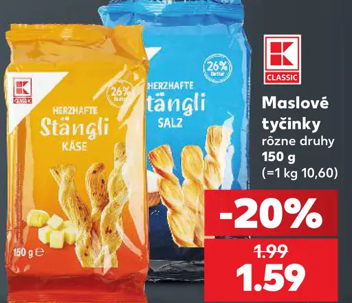 K-Classic Maslové tyčinky