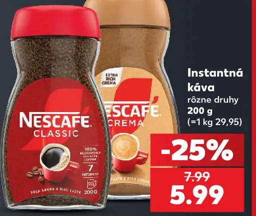 NESCAFÉ CLASSIC, instantná káva