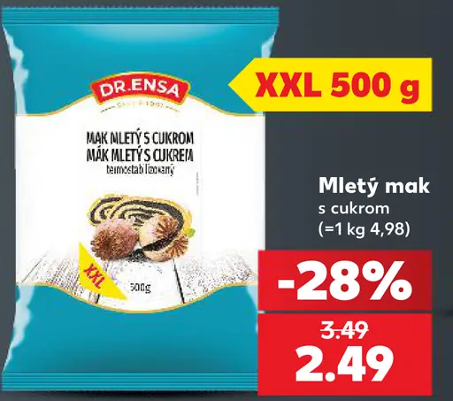 Dr. Ensa Mletý mak s cukrom