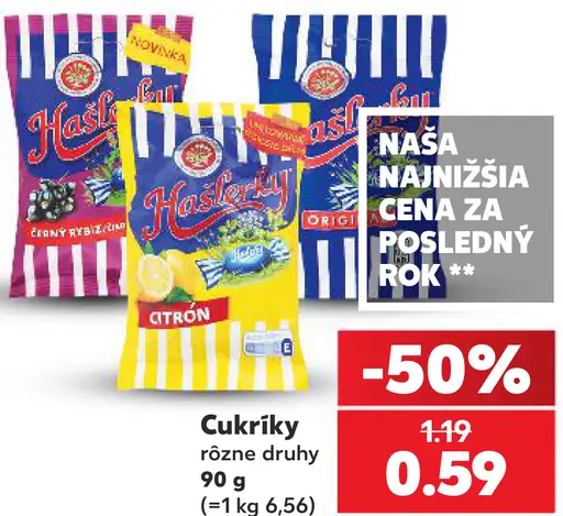 Hasky cukríky – rôzne druhy