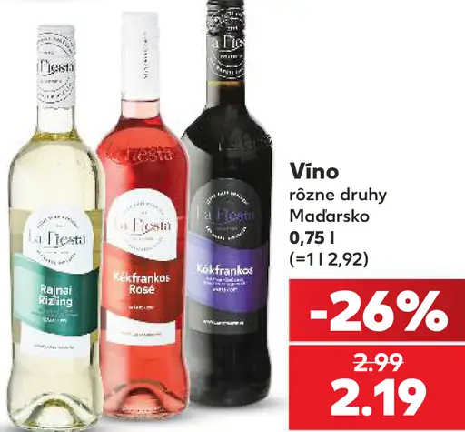 La Festa Rajnai Rizling víno