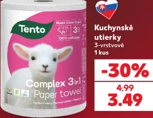 Tento kuchynské utierky 3-vrstvové