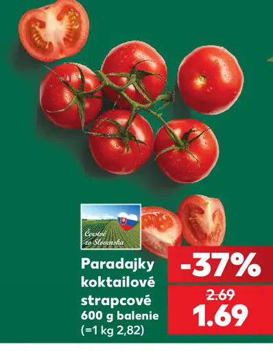 Paradajky koktejlové strapcové