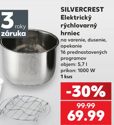 SilverCrest elektrický rýchlovarný hrniec, 5,7 l, 1000 W