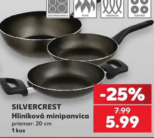 Silvercrest hliníková minipanvica