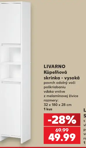 LIVARNO kúpeľňová skrinka – vysoká