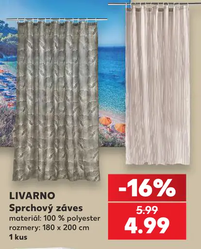 Livarno sprchový záves