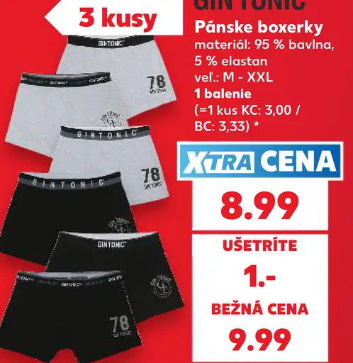 Gintonic pánske boxerky