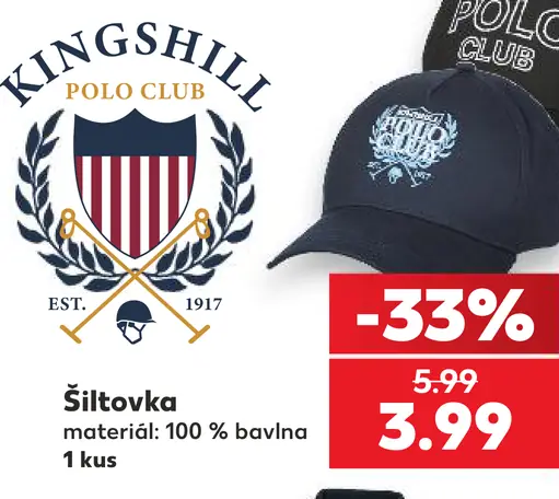 Kingshill Polo Club šiltovka