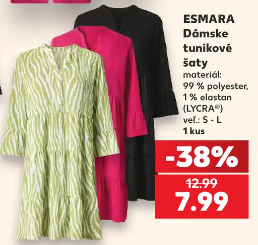 Esmara Dámske tunikové šaty