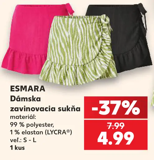 ESMARA Dámska zavinovacia sukňa