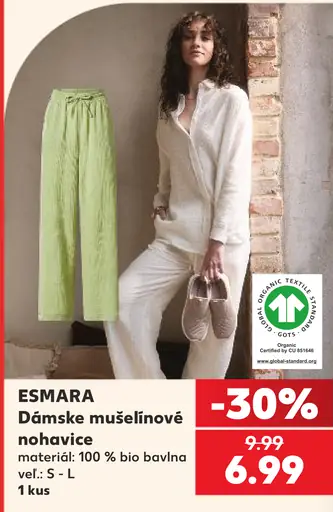 Esmara dámske mušelínové nohavice