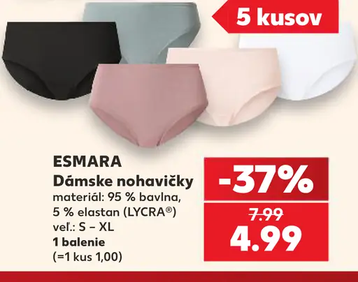 ESMARA Dámske nohavičky, 95 % bavlna a 5 % elastan