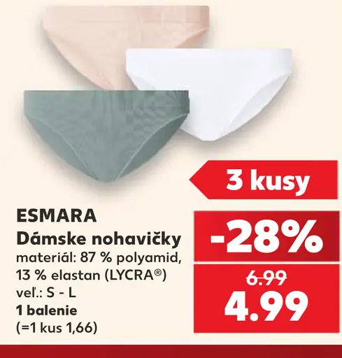 ESMARA Dámske nohavičky, 87 % polyamid a 13 % elastan