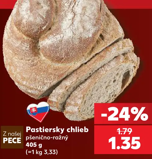 Pastiersky chlieb pšenično-ražný