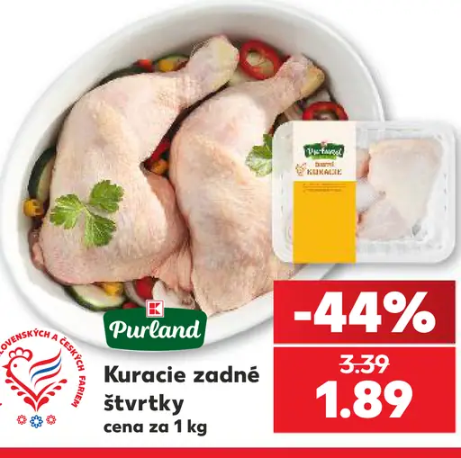 Purland kuracie zadné štvrťky