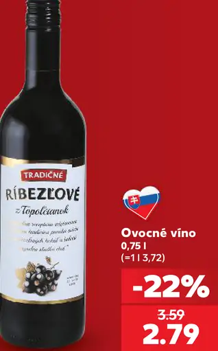 Tradičné ríbezľové ovocné víno