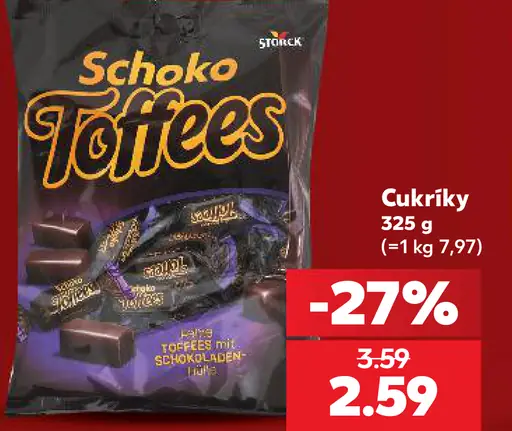 Storck Schoko Toffees cukríky, Toffees Mix Schokoladen