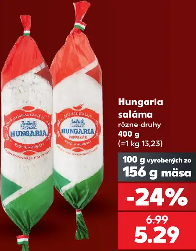 Hungaria Saláma rôzne druhy
