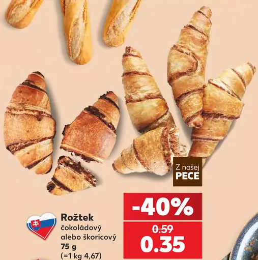Čokoládový rožtek