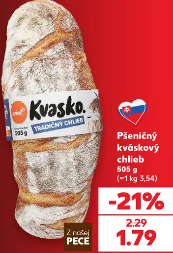 Pšeničný chlieb s kváskom