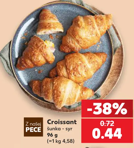 Croissant šunka - syr