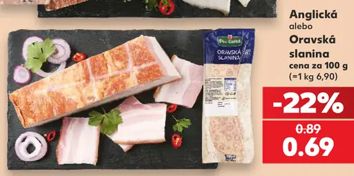 Purland Oravská slanina, rezaná