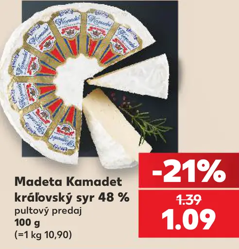 Madeta Kamadet kráľovský syr 48%
