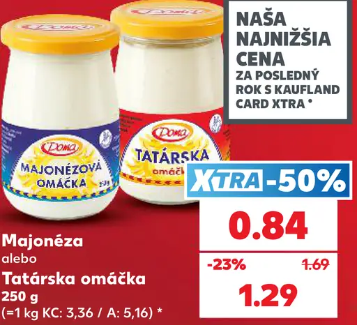 Doma Majonéza alebo Tatárska omáčka