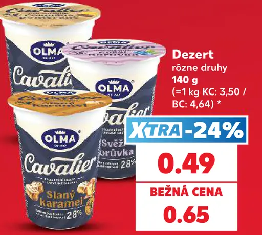 Olma Tvarohový dezert rôzne druhy