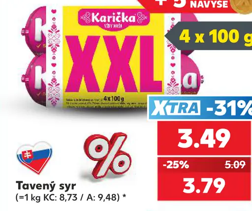 Karička črievko Tavený syr