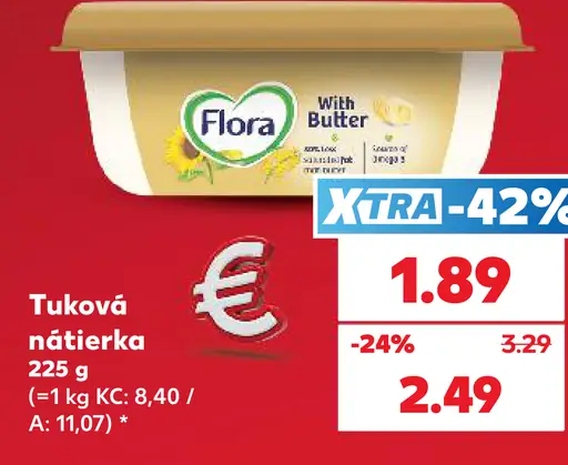 Flora Zmesná nátierka s maslom