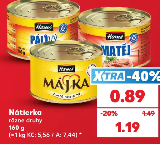 Hamé Májka mäsová nátierka