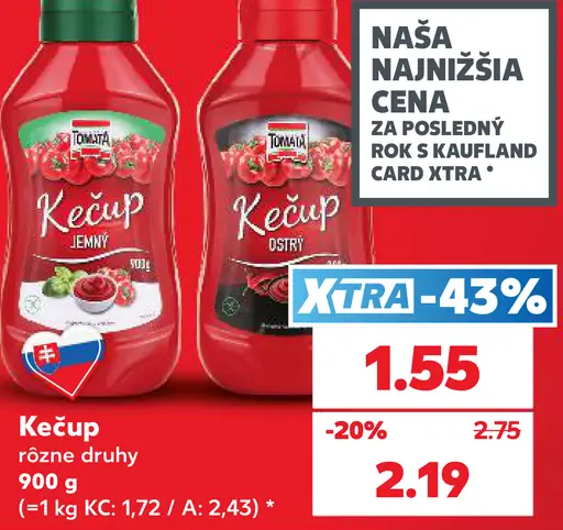 Tomata Kečup jemný